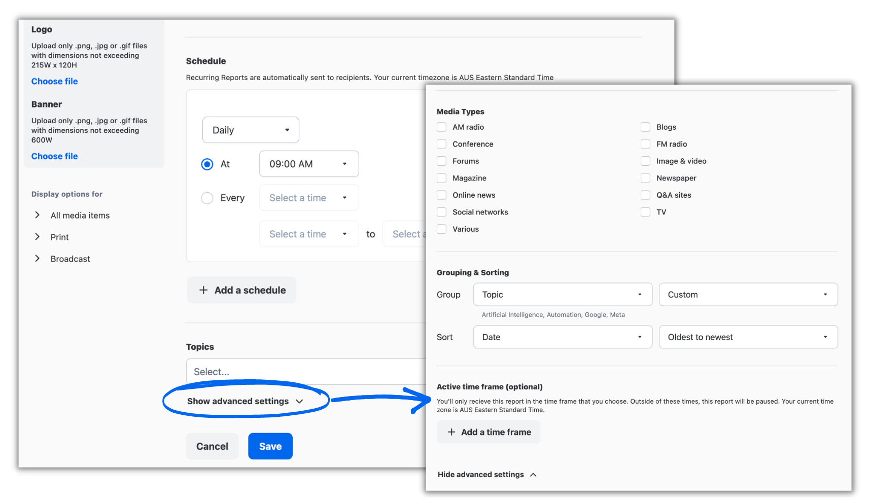 Rec. Reports Settings.png